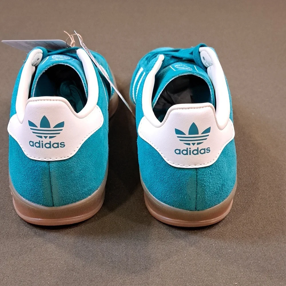 Adidas Gazelle Indoor Sneakers - Color: Teal / White - Size: Men 7 - Picture 5 of 9